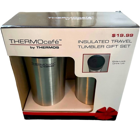 THERMOcafe by Thermos Insulated Stainless Steel Travel Tumbler Set of 2 - Picture 1 of 6